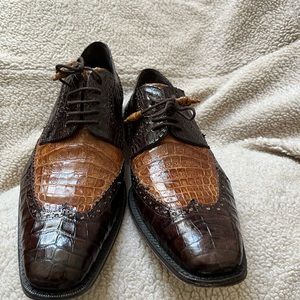 Men Genuine Crocodile Shoes